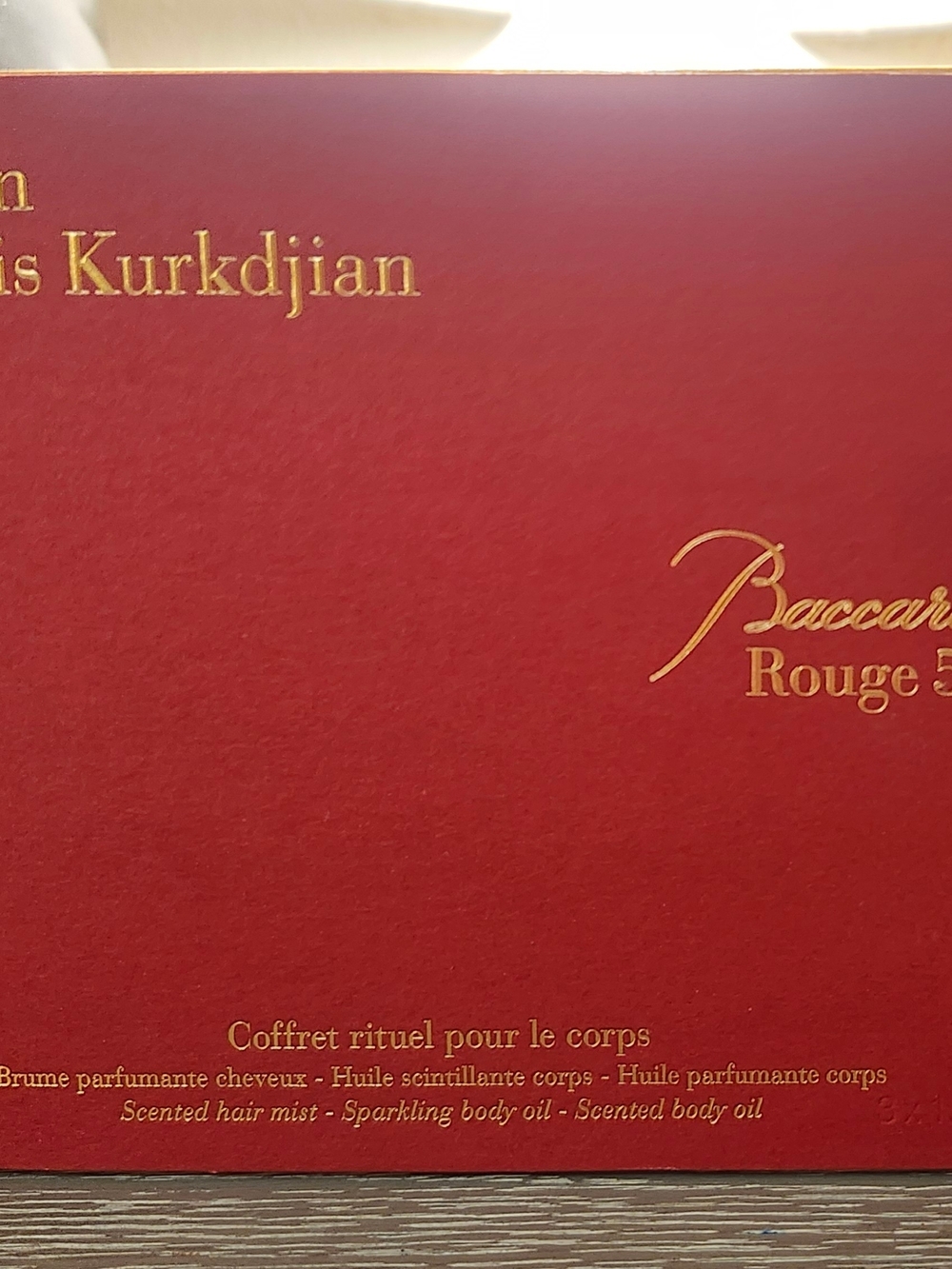 Maison Francis Kurkdjian Red & Gold Body Oil Set